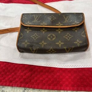 Louis Vuitton Black and Brown Monogram Crossbody Bag